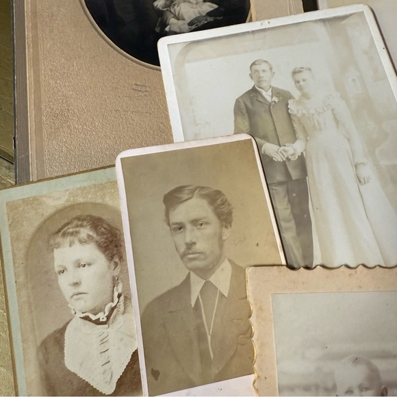 Vintage Cabinet Card Lot 10 Piece Antique Pictures Photographs - Picture 5 of 10